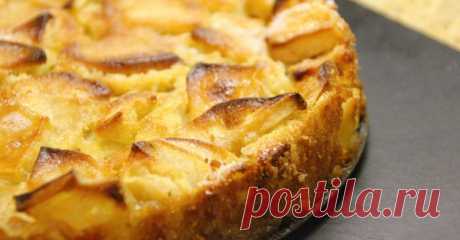 Пирог с творогом и яблоками / Простые рецепты