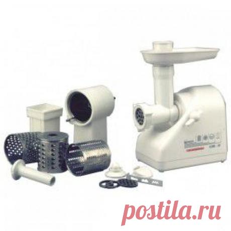 Купить Мясорубка электрическая Белвар КЭМ-36/220-4-25 / 1000 Вт / белая в Пензе, цена / Интернет-магазин &quot;Vseinet.ru&quot;.
Три решётки обеспечивают желаемую консистенцию фарша,специальная насадка для набивки колбас,насадка для профилирования теста,три барабана для шнекования,нарезки и истирания овощей и фруктов, подставка для хранения насадок.