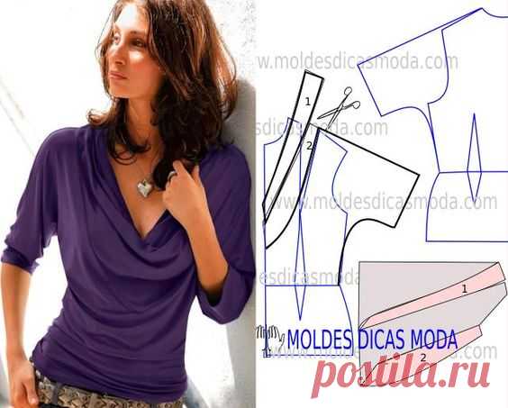 MOLDE DE BLUSA DRAPEADO