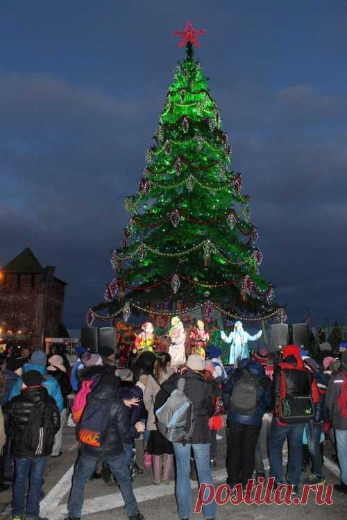 [Костин Владимир Лазаревич] Главную елку Нижнего Новгорода открыли на площади Минина и Пожарского | Медиапроект «Столица Нижний»