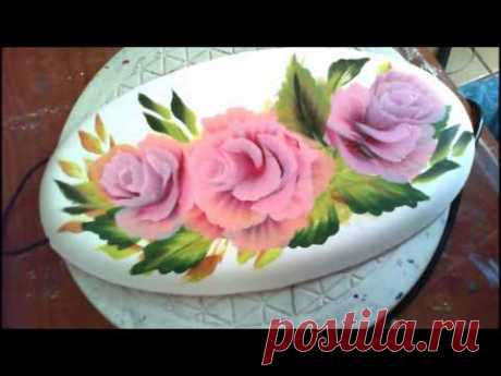 Acrylic Painting- One Stroke Technique, Decorative Roses