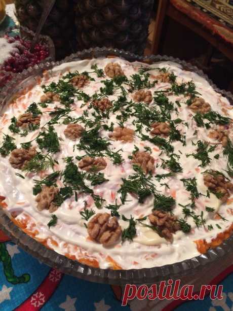 Торт-салат Наталия. 
 #салат  #рецепт  #кулинария  #вкусно