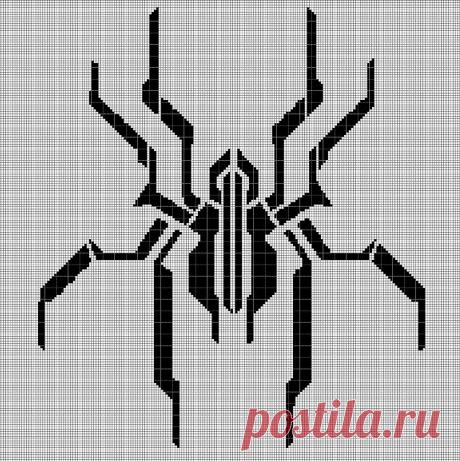 Mechanic spider silhouette cross stitch pattern in pdf Digital computer model - not printed on paper. This is a pattern only! Not a kit or finished piece! No fabric or floss are included in this listing