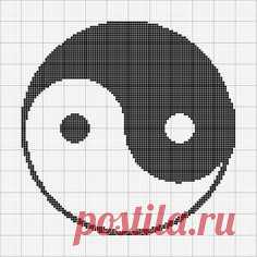 Patterns that can be transferred to crochet and cross stitch | San Valentín Pixel art | Yin Yang, Heart and Charts
