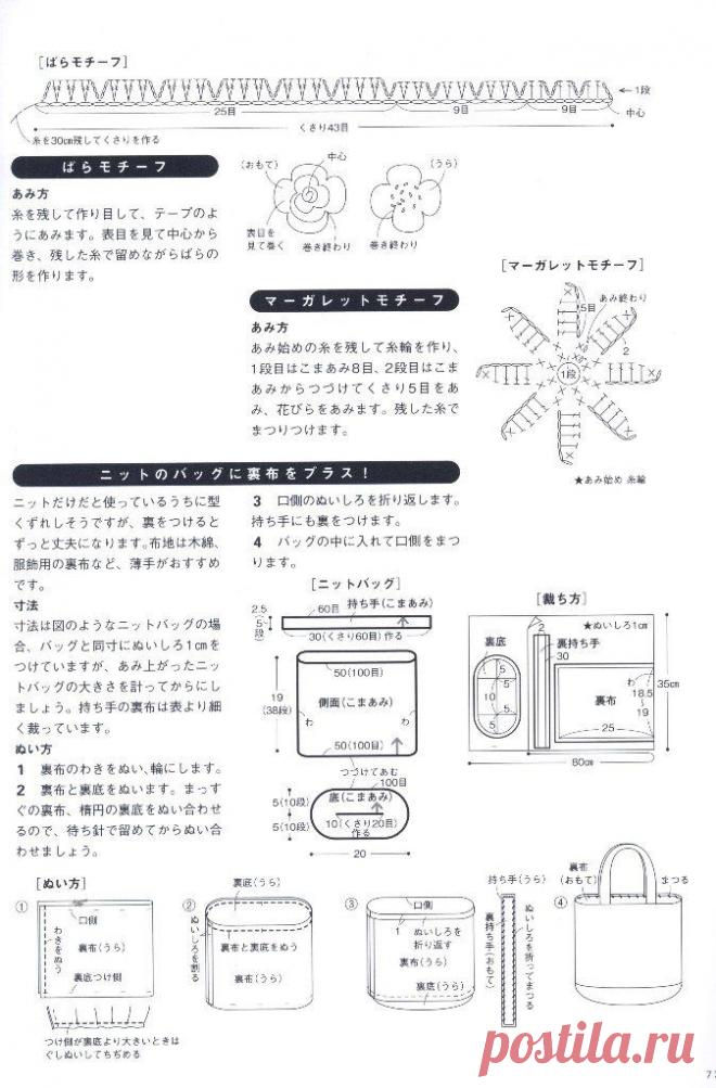 Hand-knitted cute bag & pouch ,стр.73