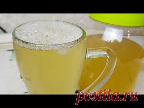 Квас хлебный для окрошки. Квас без дрожжей с изюмом. Цыганка готовит. Gipsy cuisine.