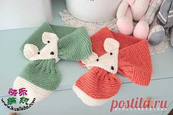 Шарфики-лисички для малышей. Просто и красиво