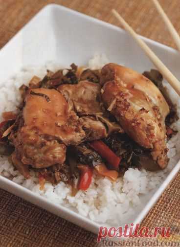 Рецепт: Куриные бедрышки, приготовленные в медленноварке на RussianFood.com