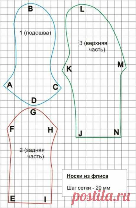 Носочки из флиса