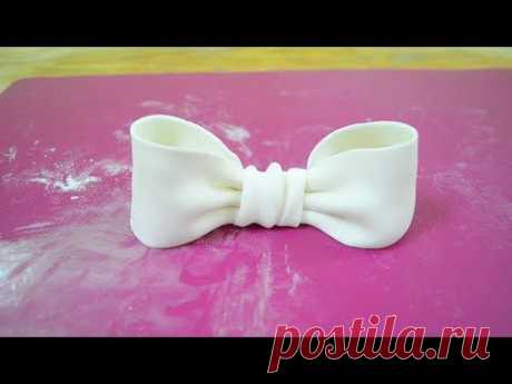 ▶ &quot;Бант из мастики&quot; мастер-класс / Fondant Bow Tutorial - YouTube