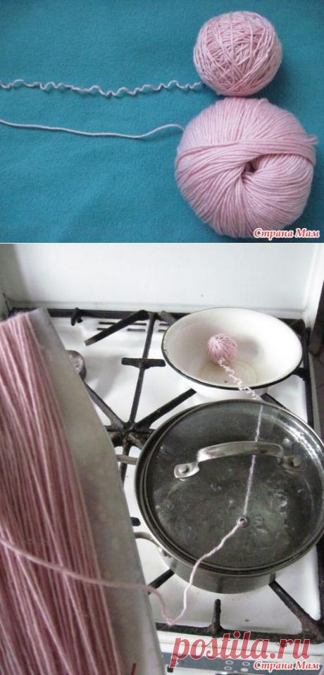 Выпрямление и распушивание пряжи. Много фото поэтапно. - Вязание - Страна Мам