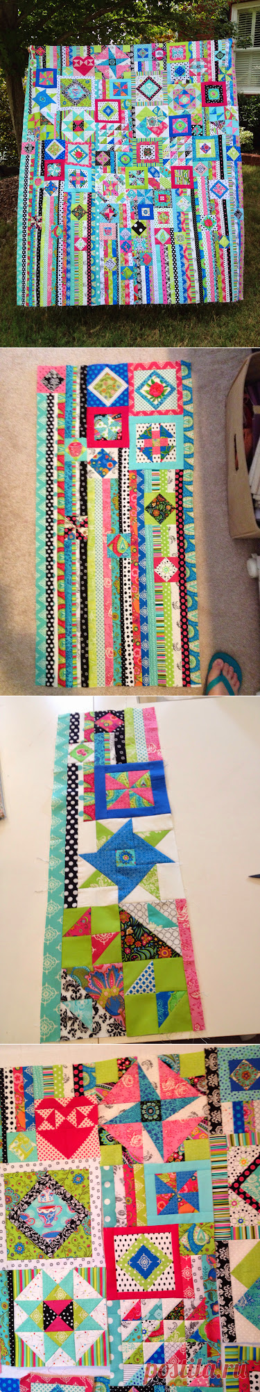 Happy Appliquer: Gypsy Wife, a completed top