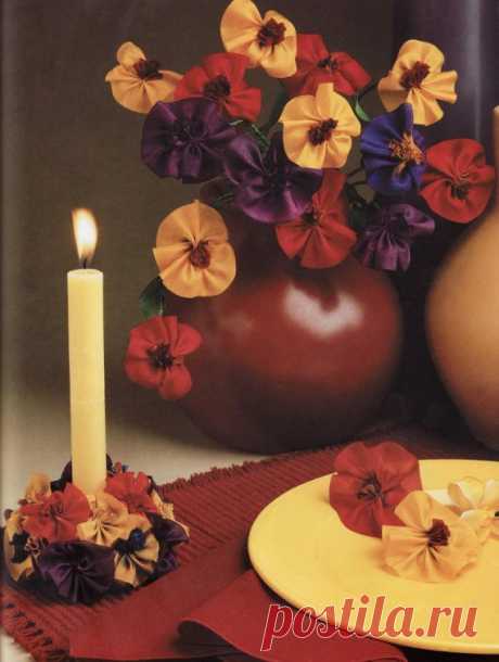 Книжечка про цветы из ткани / Прочие виды рукоделия / Цветы из ткани