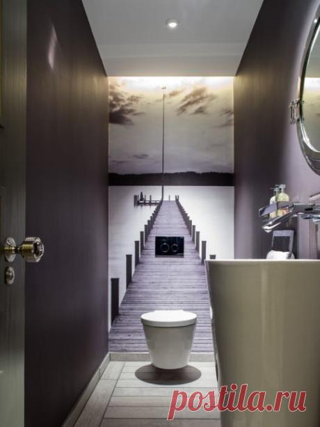 Как стильно оформить маленький санузел — Мой дом