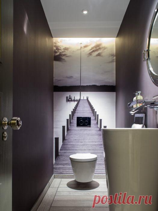 Как стильно оформить маленький санузел — Мой дом