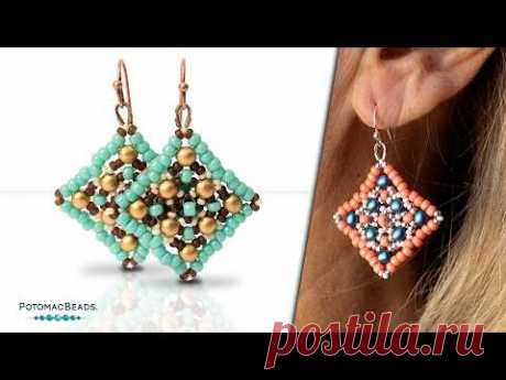Afghan Earrings - DIY Jewelry Making Tutorial by PotomacBeads