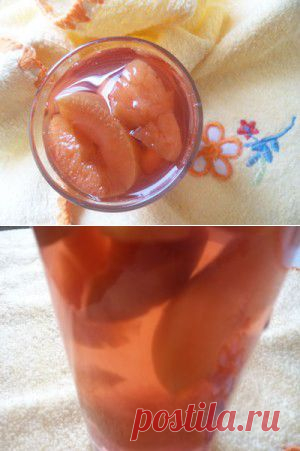 Компот из яблок и слив