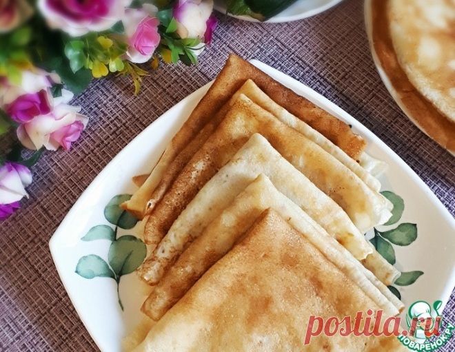 Блинчики с кабачками – кулинарный рецепт