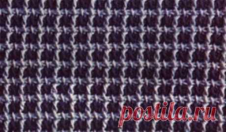 Двухцветный узор в клетку