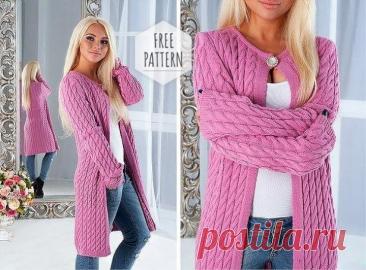 Long Cardigan for Spring Free Pattern