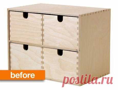 Before &amp; After: From IKEA Basic to a Vintage-Look Card Catalog — The Painted Hive | Apartment Therapy