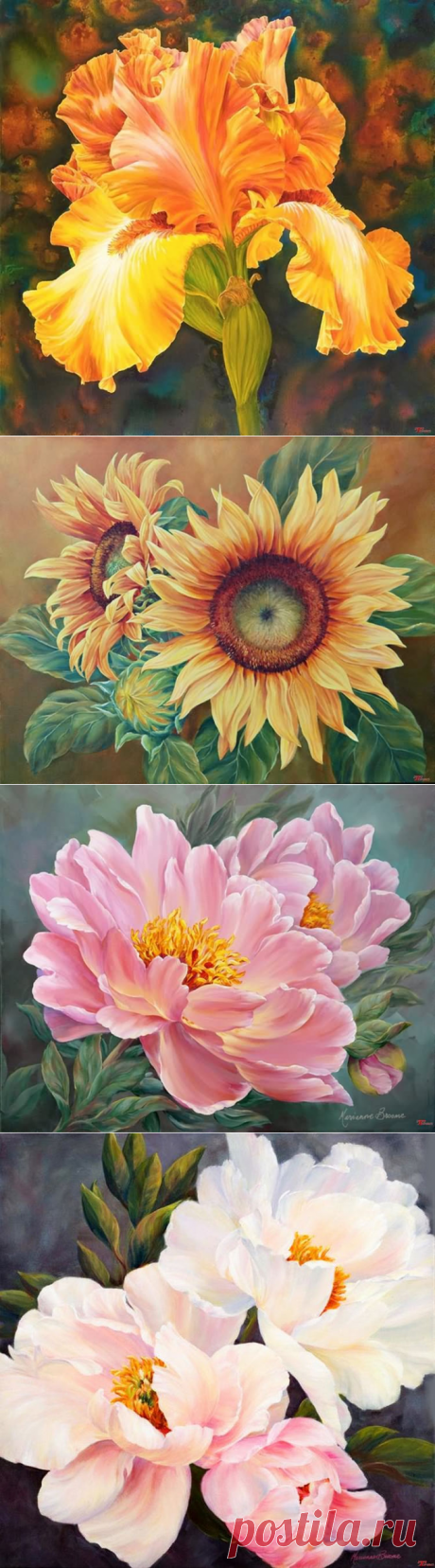 Цветы. Художник Марианна Брум