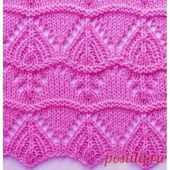 Интересный узор спицами Конкурс 