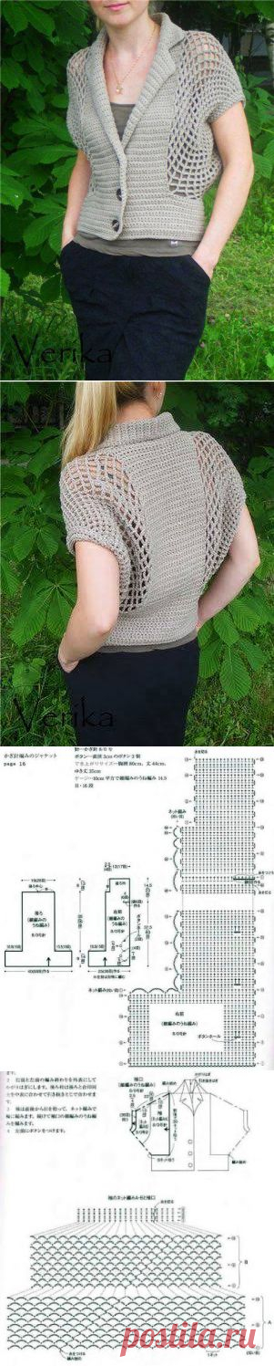 Irish crochet &: VEST ЖИЛЕТ.