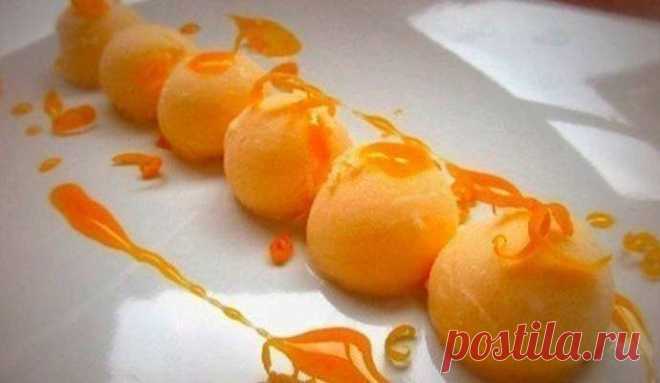 Мандариновое мороженое