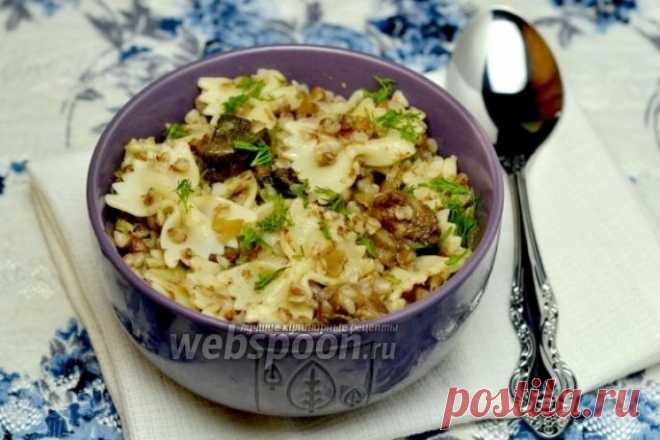 Бантики с гречкой и грибами
