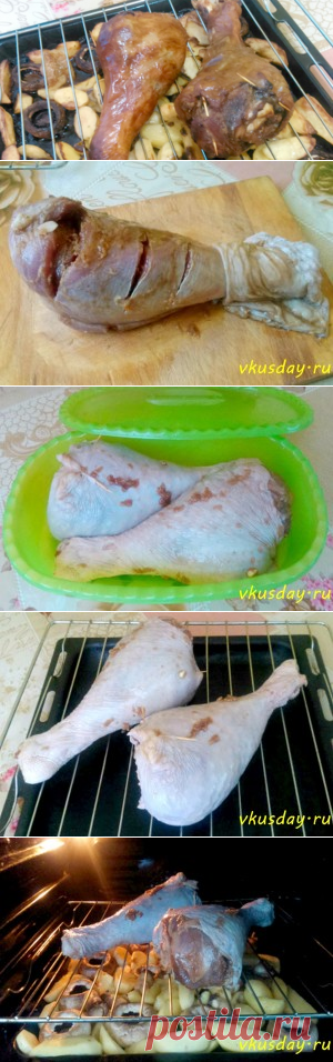 Голень индейки в духовке | Вкусный день