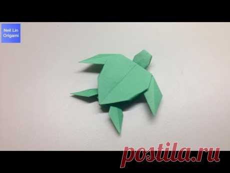 Как сделать черепаху из бумаги. Оригами черепаха (Origami turtle tutorial)