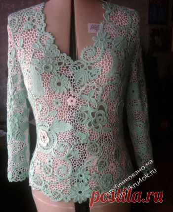 Вязание ирландское кружево крючком. 40 разных схем вязания ирландского кружева. - страница 3