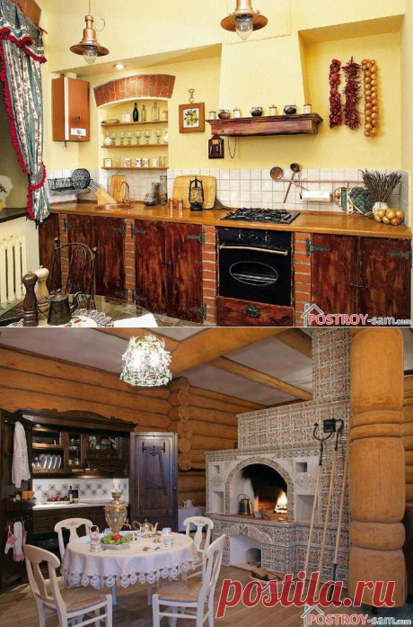 Кухня в деревенском стиле - дизайн, оформление, фото