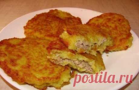 Как приготовить деруны с мясом - рецепт, ингридиенты и фотографии