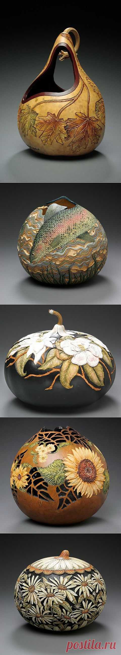 (+1) тема - Резьба по тыкве от Мэрилин Сандерленд (Marilyn Sunderland) | Искусство