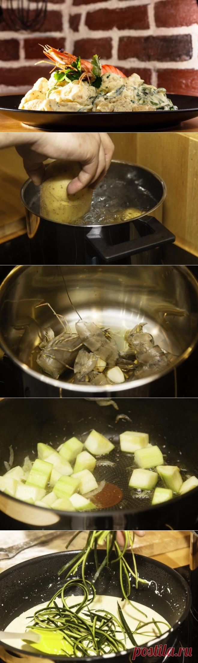 Чудесное итальянское блюдо – ньокки с соусом из креветок — Вкусные рецепты