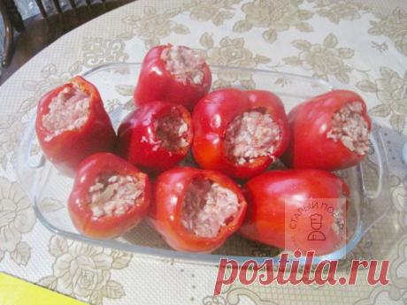 Фаршированные перцы с фаршем и рисом рецепт в кастрюле на плите. Вкусно и полезно | "Старый повар"