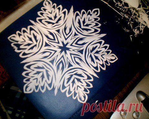 Снежинка из бу / Необычные поделки