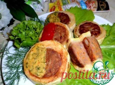 Печеночные оладьи в кабачковых кольцах - кулинарный рецепт