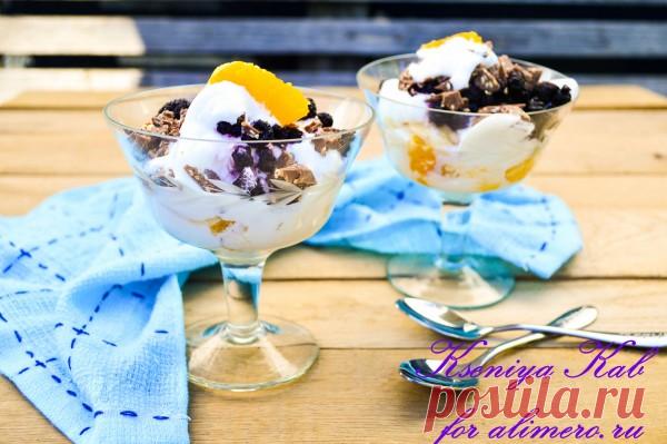 Летний десерт с мороженым / Рецепты с фото