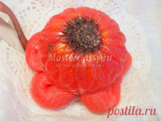 Мыло с мочалкой «Подарочное» своими руками. Мастер класс с пошаговыми фото