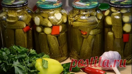 ЗАГОТОВКА ОГУРЦОВ НА ЗИМУ: Очень вкусный рецепт Маринованных огурцов. СОХРАНИ РЕЦЕПТ – ПРИГОДИТСЯ!!!