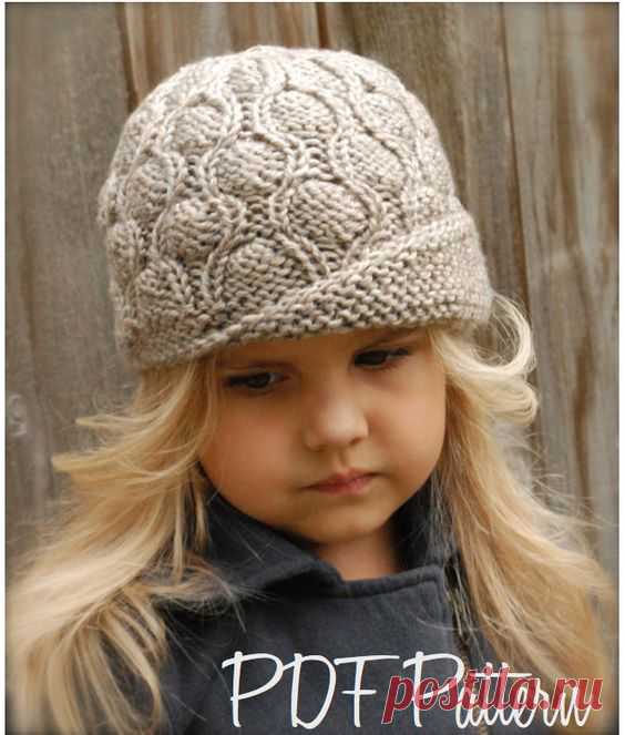 Knitting PATTERN-The Harmony Cloche' (Toddler, Child, Adult sizes)