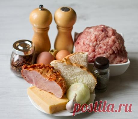 Мясной рулет с сыром и ветчиной - Пошаговый рецепт с фото | Вторые блюда | Вкусный блог - рецепты под настроение