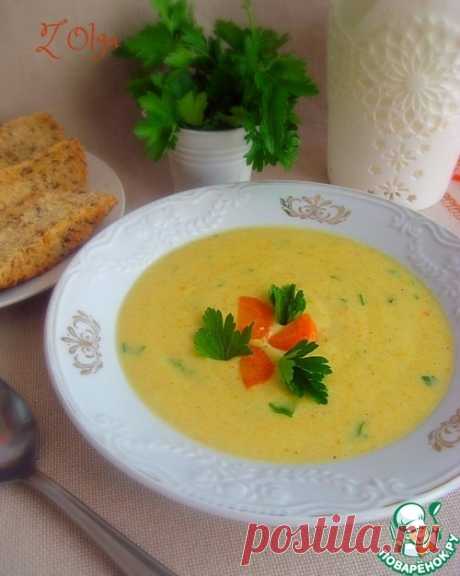 Кабачковый суп-пюре с плавленым сыром