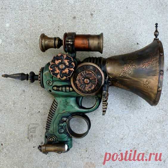 (171) Steampunk cyber Victorian sci-fi pirate GUN---ZOMBIE killer- Starship Vampire pirate