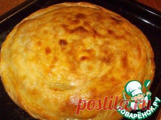 Пирог с картофелем и мясом 