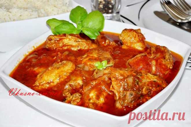 Чахохбили из курицы с томатной пастой рецепт с фото Друзья! Сегодня предлагаю вам свое любимое  грузинское блюдо их курицы – чахохбили.  В нашей семье Чахохбили из курицы любят все без исключения, даже дети. Я вам напишу классический рецепт чахохбили, так как я его немного изменила ( Добавляю немного томатного сока или пасты ). Пробуйте!