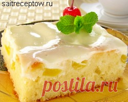 Пирог с персиками | Сайт рецептов